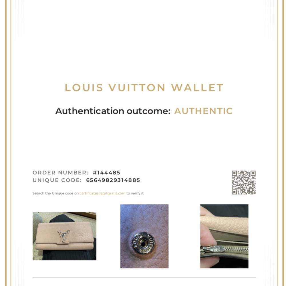 Louis Vuitton Blush Capucine Leather Wallet in Great Condition - Picture 11 of 11